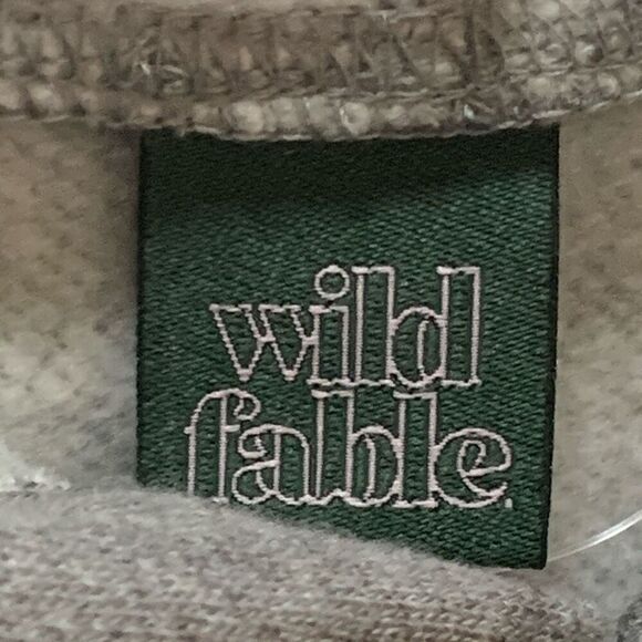 Wild Fable Women’s Size XS‎ Long Sleeve Cropped Hoodie Gray Pullover Sweatshirt - Picture 3 of 7